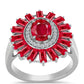 Silberring mit rotem Achat