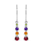 Silberohrringe mit marokkanischem Amethyst und goldfarbenem Rio Zitrin