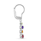 Silberohrringe mit marokkanischem Amethyst und goldfarbenem Rio Zitrin