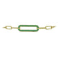 Goldplattiertes Silberarmband mit brasilianischem Smaragd