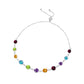 Silberarmband mit marokkanischem Amethyst und Peridot aus Changbai