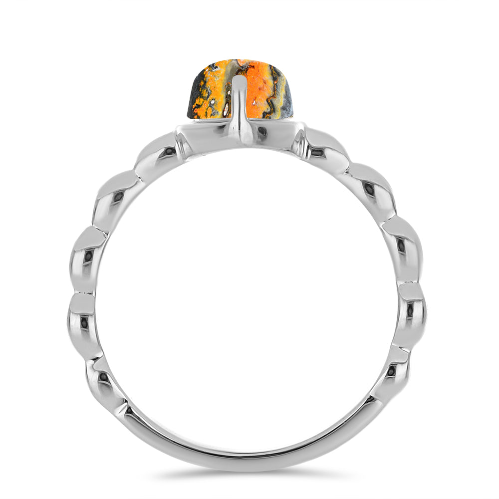 Silberring mit Hummeljaspis