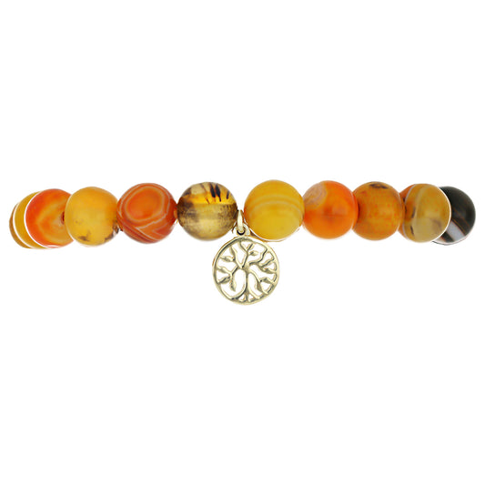 Goldplattiertes Silberarmband mit Hummeljaspis