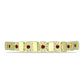 Goldplattierter Silberring mit rotem Diamant