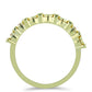 Goldplattierter Silberring mit rotem Diamant