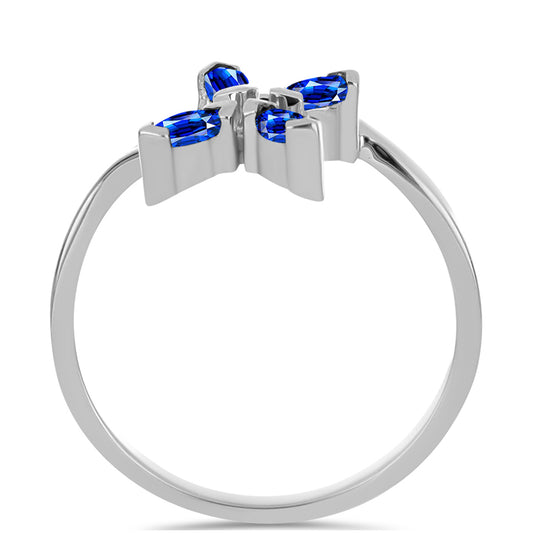 Silberring mit australischem blauem Saphir