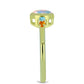 Goldplattierter Silberring mit Welo-Opal und Chakra Turmalin
