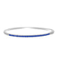 Silberarmreif mit australischem blauem Saphir