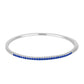 Silberarmreif mit australischem blauem Saphir