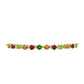 Goldplattiertes Silberarmband mit Chakra Turmalin und weißem Topas