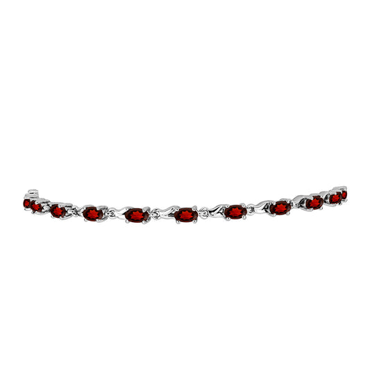 Silberarmband mit Barton Granat
