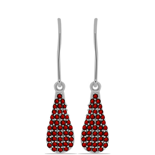 Silberohrringe mit Barton Granat