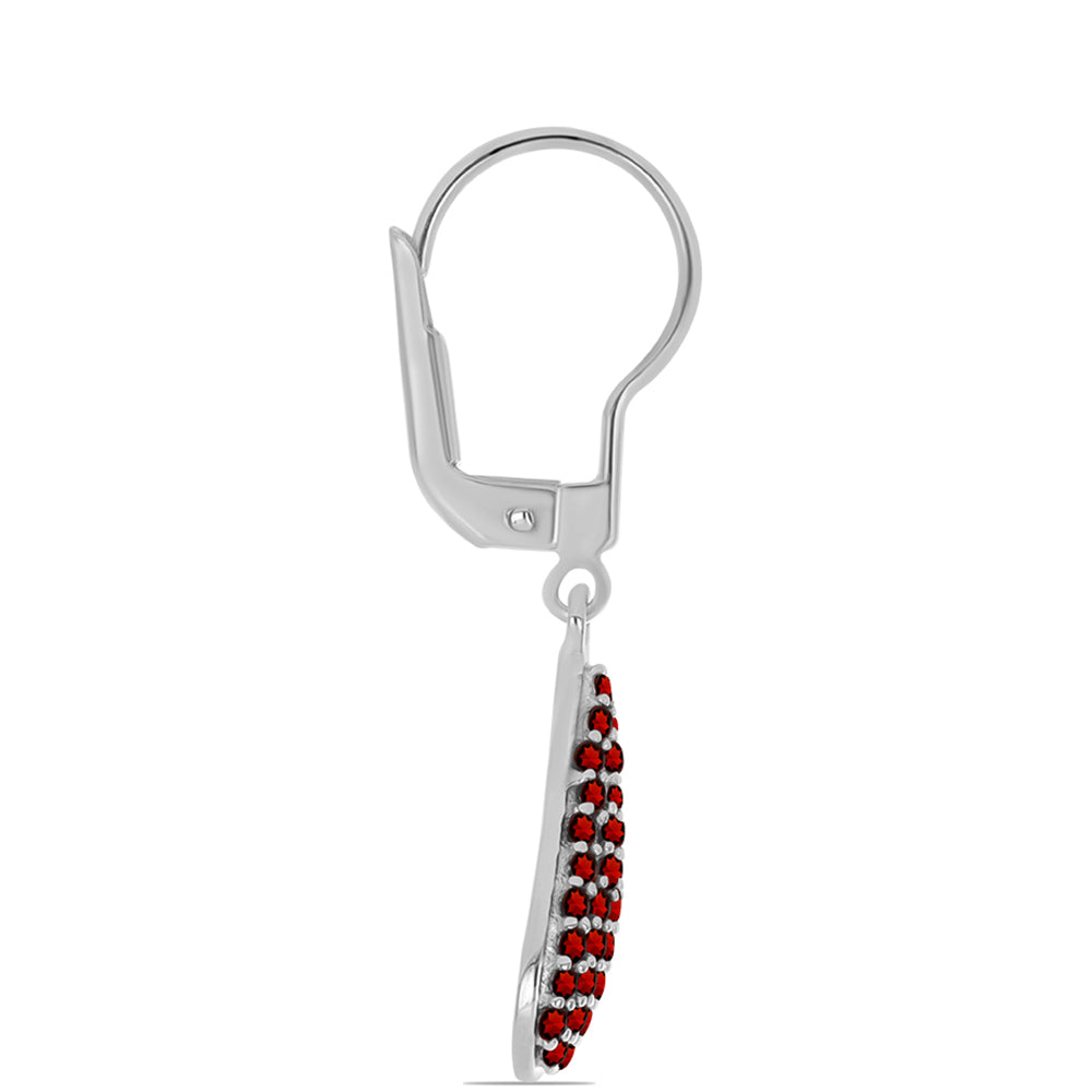 Silberohrringe mit Barton Granat 2 