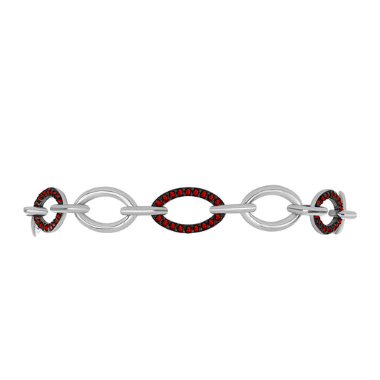 Silberarmband mit Barton Granat