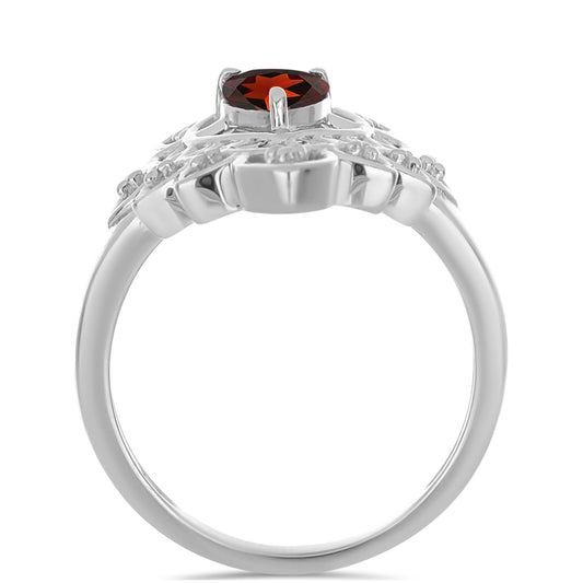 Silberring mit Barton Granat