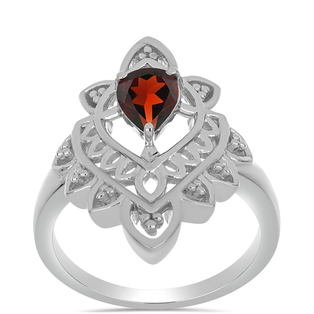 Silberring mit Barton Granat