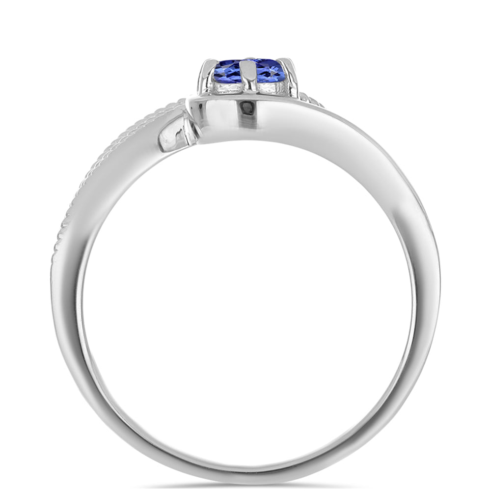 Silberring mit Tansanit 2 