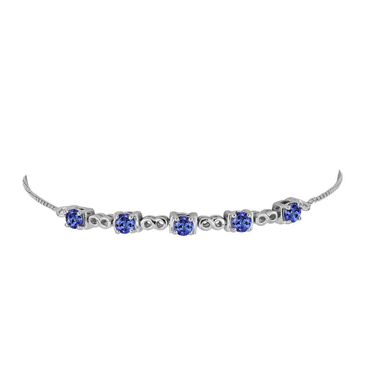 Silberarmband mit Tansanit
