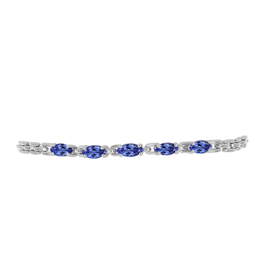 Silberarmband mit Tansanit