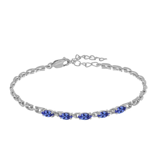 Silberarmband mit Tansanit