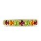 Goldplattierter Silberring mit Chakra Turmalin