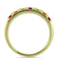Goldplattierter Silberring mit Chakra Turmalin