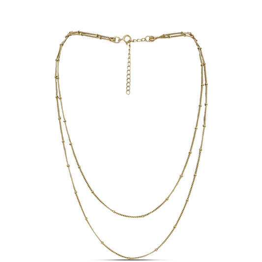 Goldplattierte Silberhalskette