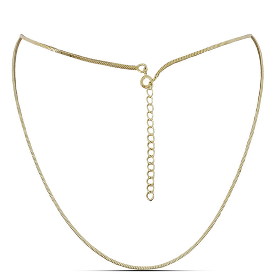 Goldplattierte Silberhalskette