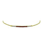 Goldplattiertes Silberarmband mit rotem Diamant und weißem Diamant