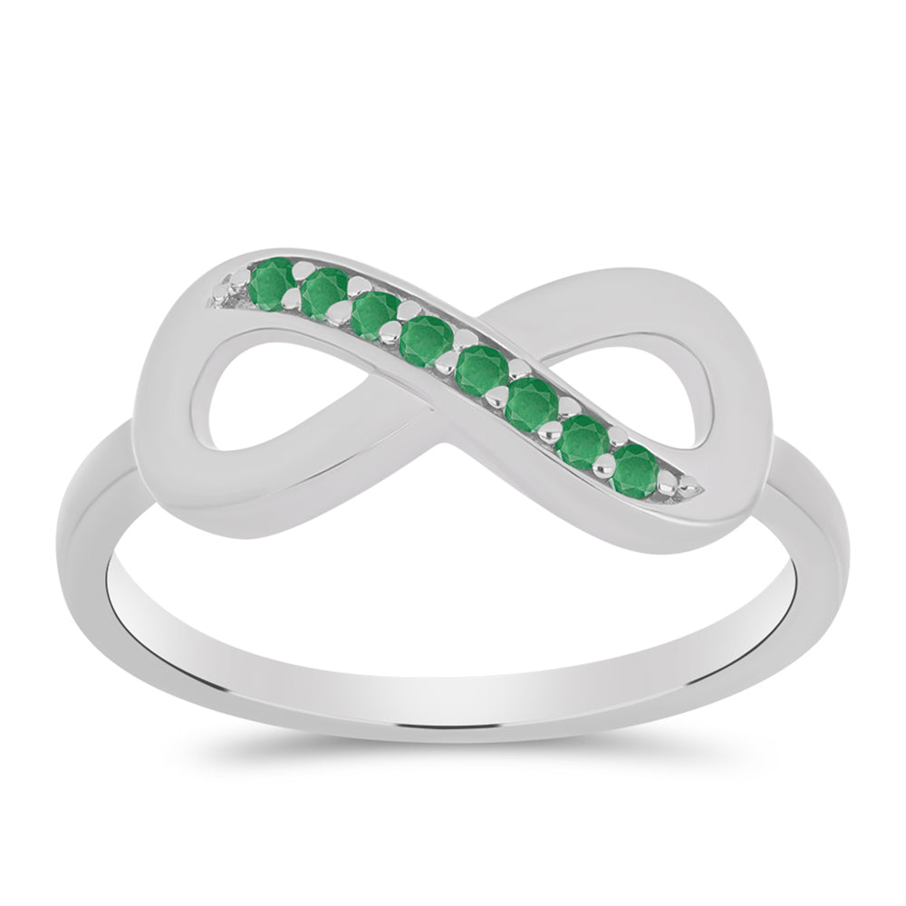 Silberring mit brasilianischem Smaragd 3 
