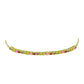 Goldplattiertes Silberarmband mit regenbogenfarbenem Rosebery Saphir