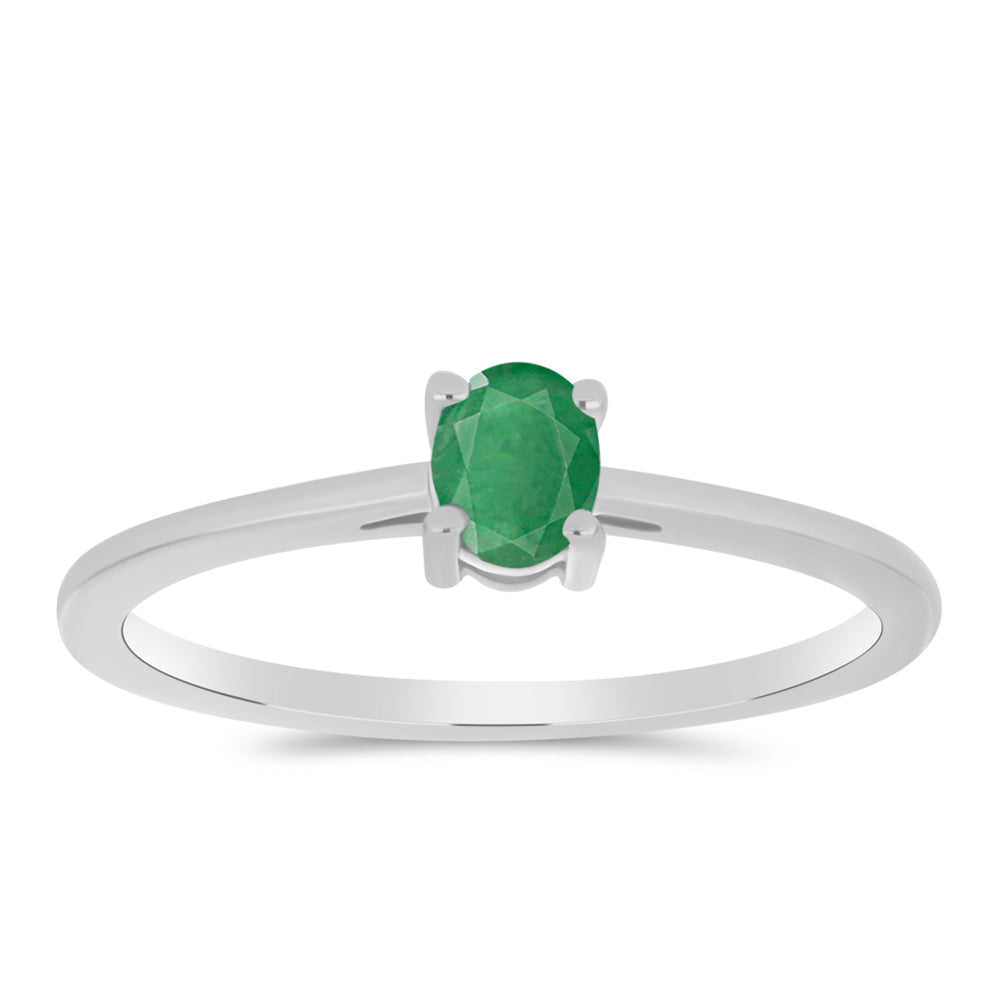 Silberring mit brasilianischem Smaragd 3 