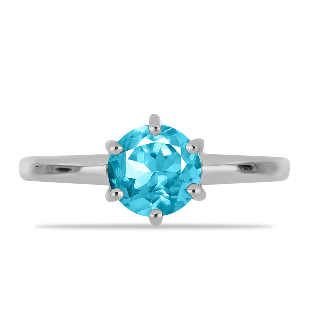 Silberring mit Paraiba Quarz 1 
