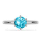 Silberring mit Paraiba Quarz