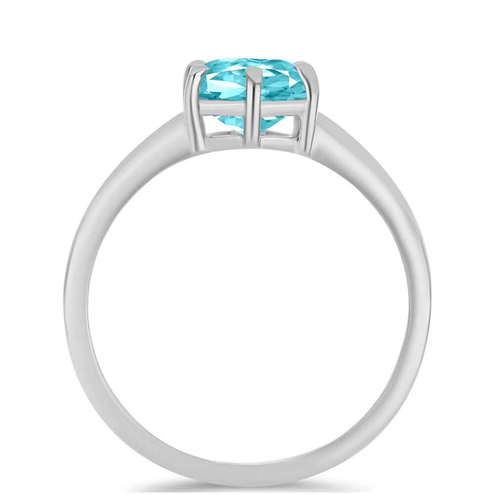 Silberring mit Paraiba Quarz 2 