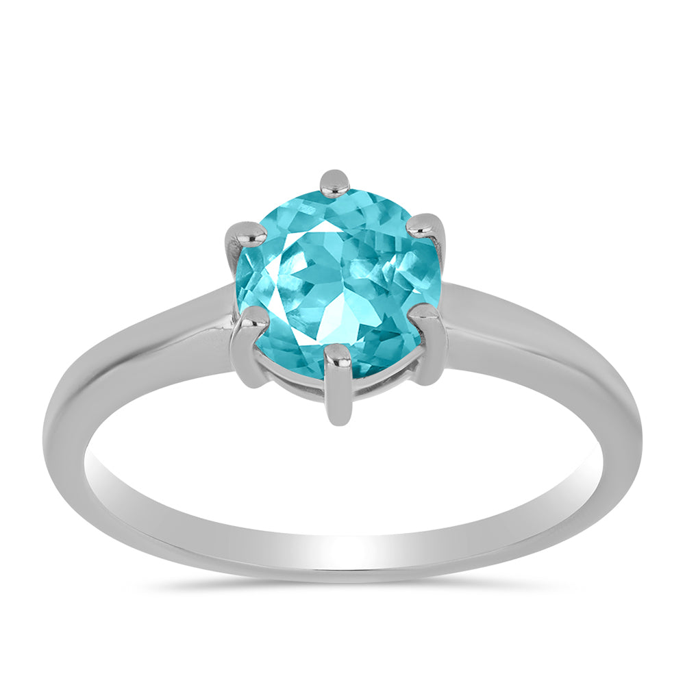 Silberring mit Paraiba Quarz 3 