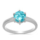 Silberring mit Paraiba Quarz