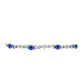 Silberarmband mit australischem blauem Saphir