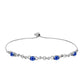 Silberarmband mit australischem blauem Saphir