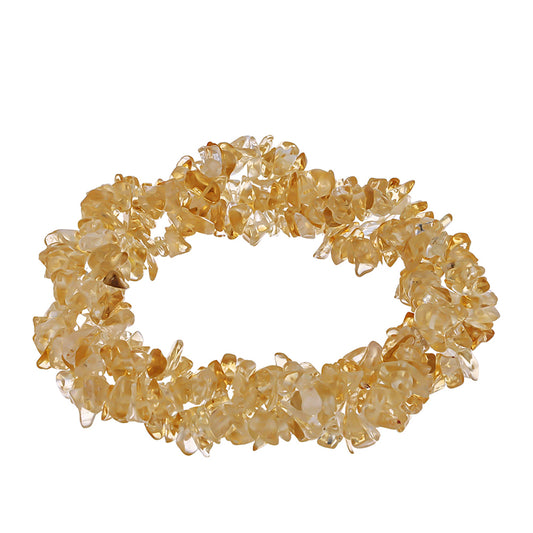 Nugget Armband mit Zitrin aus dem Ural