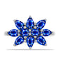 Silberring mit australischem blauem Saphir