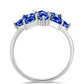 Silberring mit australischem blauem Saphir
