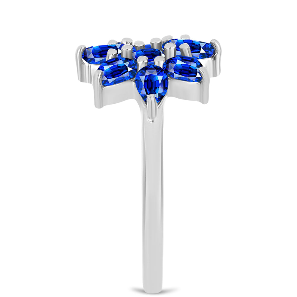 Silberring mit australischem blauem Saphir