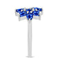 Silberring mit australischem blauem Saphir