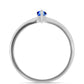 Silberring mit australischem blauem Saphir