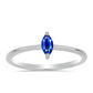 Silberring mit australischem blauem Saphir