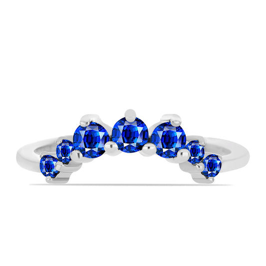 Silberring mit australischem blauem Saphir