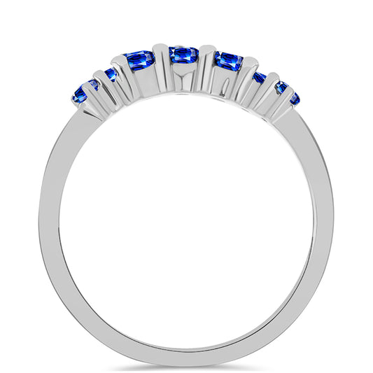 Silberring mit australischem blauem Saphir