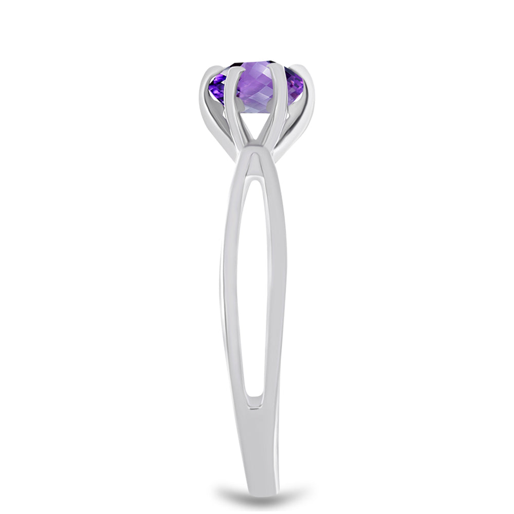 Silberring mit marokkanischem Amethyst 4 