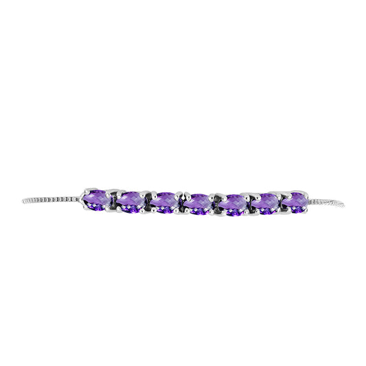 Silberarmband mit marokkanischem Amethyst